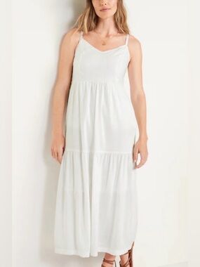 Old Navy White Swing Cami Maxi Dress XS